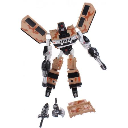 Toi-toys Transformation Robot Busje 26 Cm Bruin
