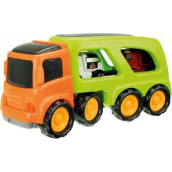 Toi-toys Truck Met 2 Hulpdienstvoertuigen 45 Cm Oranje/groen