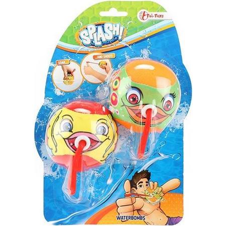 Toi-toys Waterbal Vingerkatapult Splash Junior Oranje/rood 2 St.