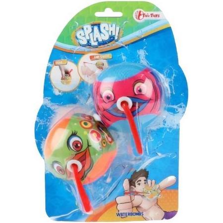 Toi-toys Waterbommen Splash Junior Oranje/blauw 2-delig