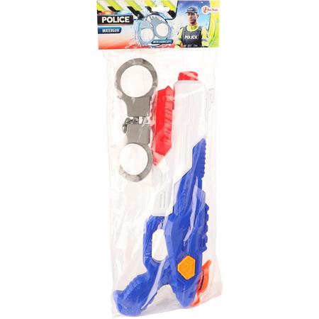 Toi-toys Waterpistool Politie 40 Cm Junior Blauw/wit 2-delig