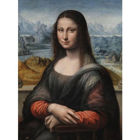 TOPMO- De Mona Lisa- Portret Leonardo da Vinci- XL MAAT- 40 x 50 CM - Diamond painting pakket - HQ Diamond Painting - volledig dekkend - Diamant Schilderen - voor Volwassenen – ROND