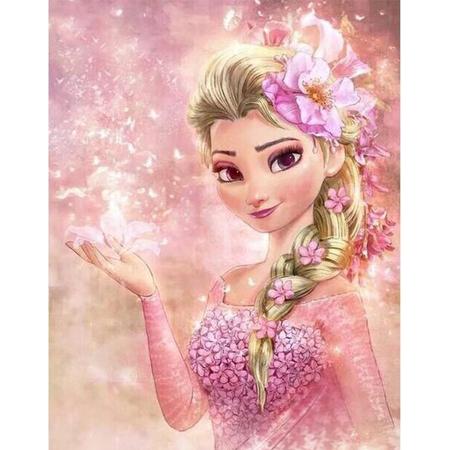 TOPMO Diamond painting - Disney Elsa ( Frozen) - Volledig 40x50cm