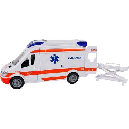 Toys Amsterdam Ambulance Junior 27 Cm Wit 2-delig