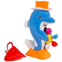 Toys Amsterdam   Spuitende Dolfijn 28 Cm Blauw/wit