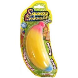 Toys Amsterdam Speelfiguur Squeezy Banana 14 Cm Foam Geel