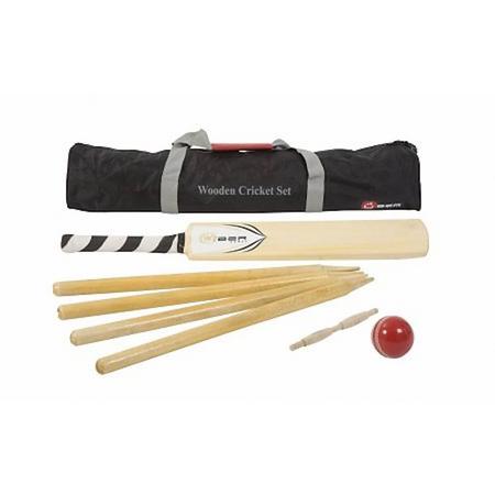 Cricket set - Prachtige tas - Maat 5 voor volwassenen - Made in India