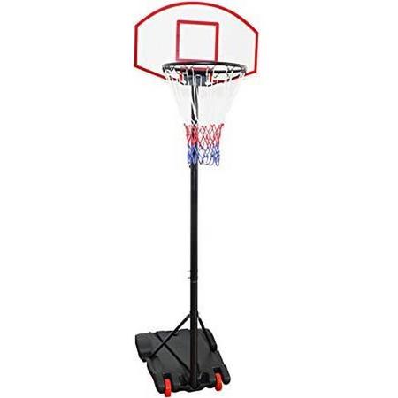 URBN-TOYS Outdoor vrijstaande verstelbare (165-205cm) basketbalring en net