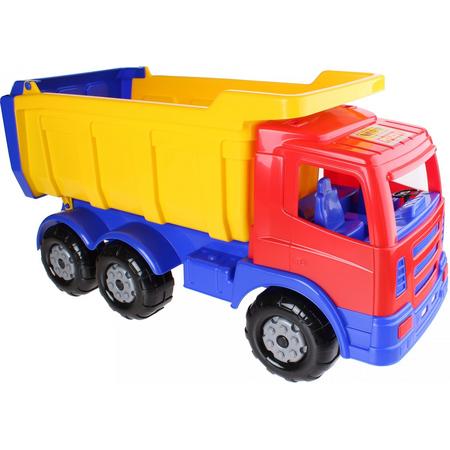 Vdm Kiepwagen Xxl 67 Cm Rood/geel/blauw
