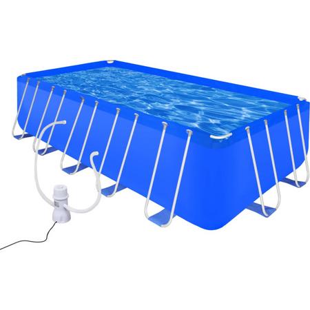 Opbouw zwembad met stalen frame en pomp 540 x 270 x 122 cm