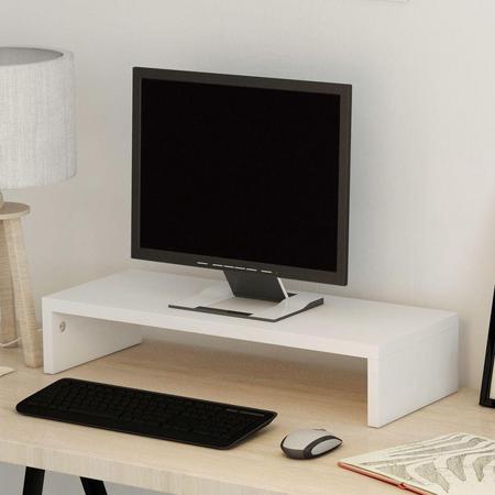 TV-/monitorstandaard spaanplaat 60x23,5x12 cm wit
