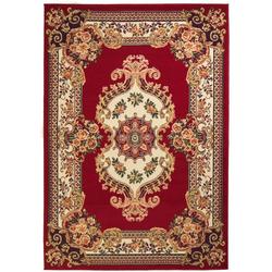 Tapijt Oriental Perzisch ontwerp 140x200 cm rood/beige
