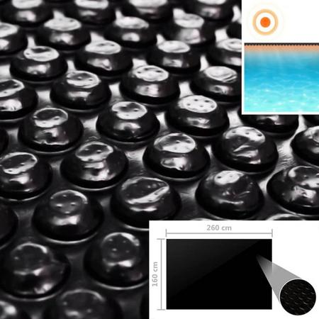 Zwembadhoes 260x160 cm PE zwart (incl. Reparatiekit)