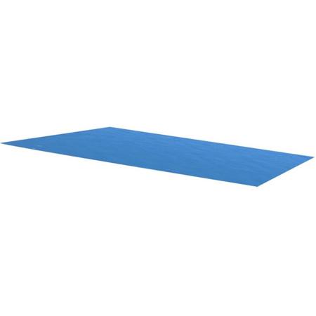 Zwembadzeil rechthoekig 450 x 220 cm PE blauw (incl. Reparatiekit)