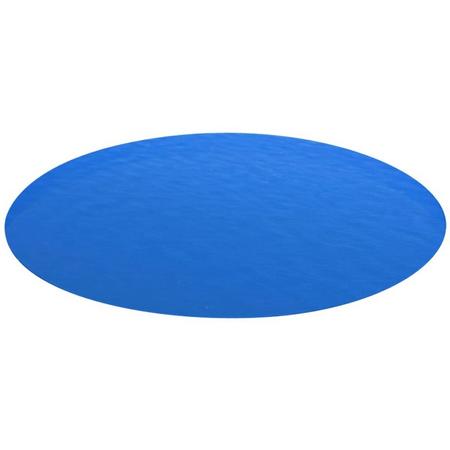 Zwembadzeil rond 488 cm PE blauw (incl. Reparatiekit)