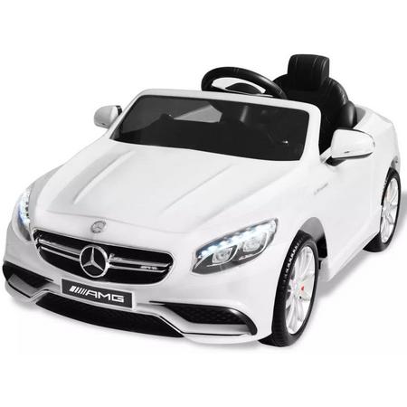vidaXL Elektrische speelgoedauto Mercedes Benz AMG S63 6 V wit