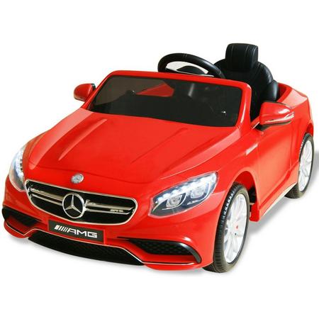 vidaXL Elektrische speelgoedauto Mercedes Benz AMG S63 rood 6 V