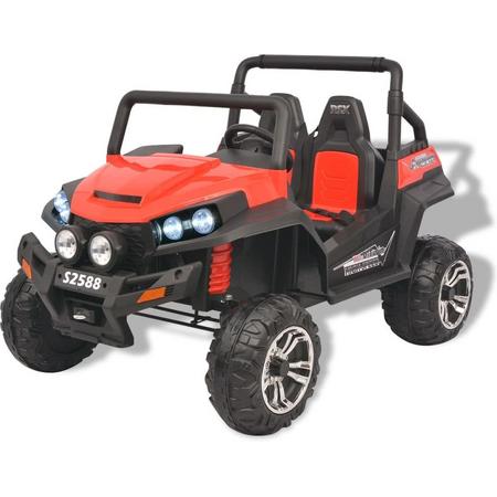 vidaXL Elektrische speelgoedauto voor 2 personen rood en zwart XXL