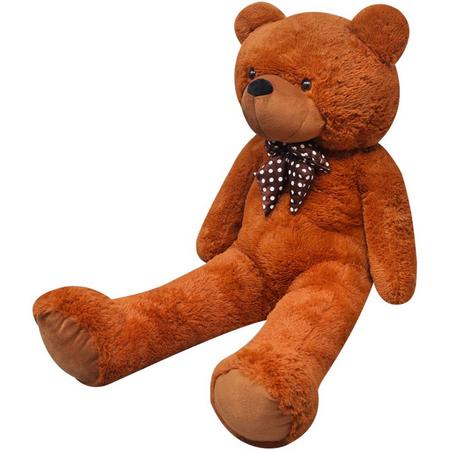 vidaXL Knuffelbeest teddybeer pluche bruin 260 cm