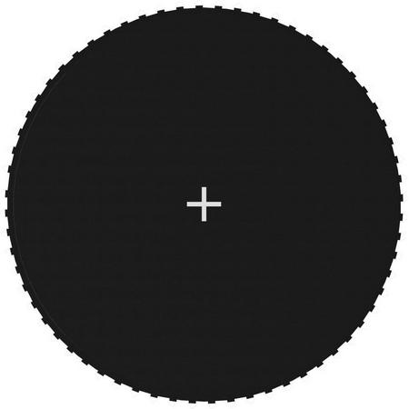 vidaXL Springmat voor 12 feet/3.66 m ronde trampoline stof zwart