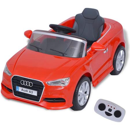 vidaXL VidaXL Elektrische speelgoedauto met afstandsbediening Audi A3 rood