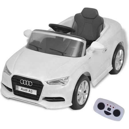 vidaXL VidaXL Elektrische speelgoedauto met afstandsbediening Audi A3 wit
