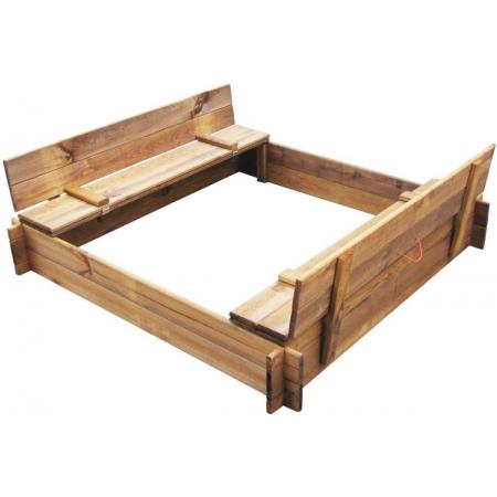 vidaXL Zandbak geïmpregneerd hout vierkant