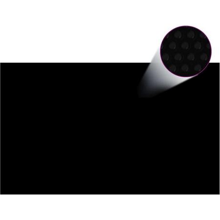 vidaXL Zwembadhoes rechthoekig 1000x600 cm PE zwart