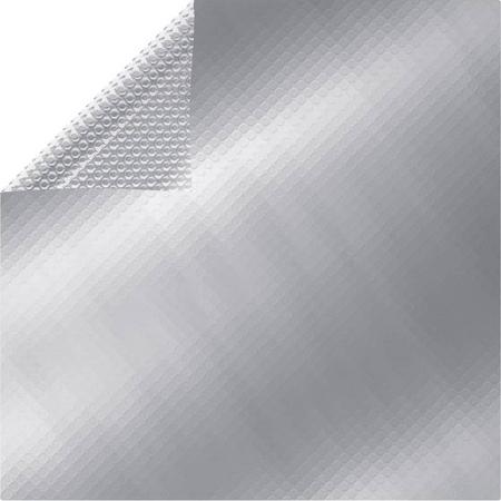 vidaXL Zwembadhoes rechthoekig 1200x600 cm PE zilverkleurig