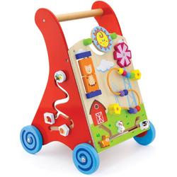 Viga Toys - Activiteiten Duw- Loopwagen - Rood