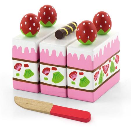 Viga Toys - Speelgoed Snijtaart - Aardbeienschnitt