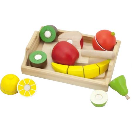 Viga Toys Houten Fruit Op Dienblad 9-delig