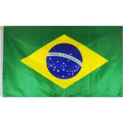 VlagDirect - Braziliaanse vlag - Brazilië vlag - 90 x 150 cm.