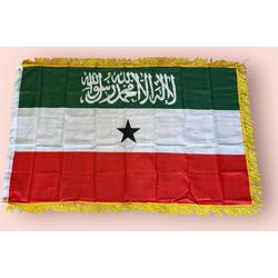 VlagDirect - Luxe Somalilandse vlag - Luxe Somaliland vlag - 90 x 150 cm - Franjes.