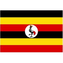 VlagDirect - Oegandese vlag - Oeganda vlag - Uganda vlag - 90 x 150 cm.