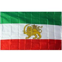 VlagDirect - Perzisch Iran vlag - Perzische vlag - Oud Iran vlag - 90 x 150 cm.