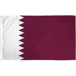 VlagDirect - Qatarese vlag - Qatar vlag - 90 x 150 cm.