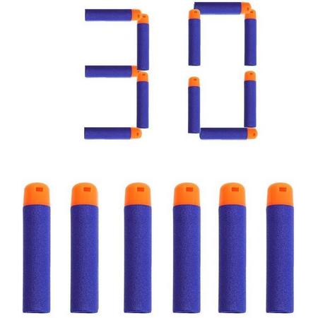 30 Vrijetijdspullen Mega blauwe pijltjes geschikt voor Nerf- voor Mega Blaster Guns - dart - pijl - darts