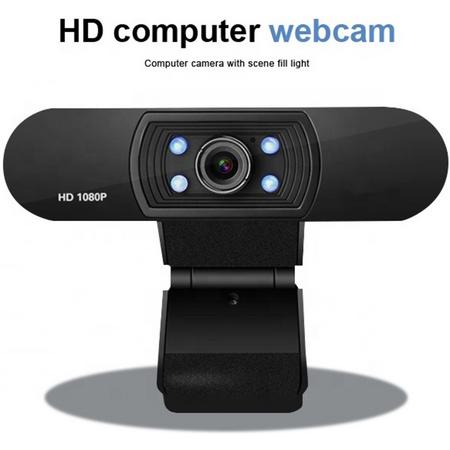 Webcam - HD - Apple - Microsoft- Inclusief Verlichting - Meeting - Conference - Thuis Werk - Vergaderen - Zakelijk - Bedrijf