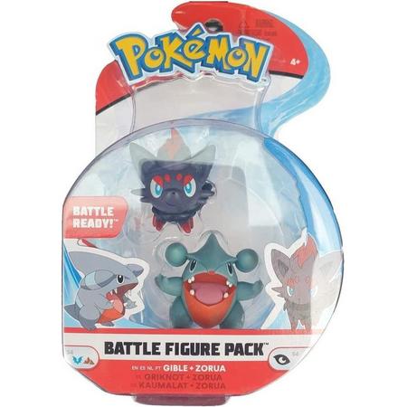Pokemon Battle Figure Pack - Gible & Zorua