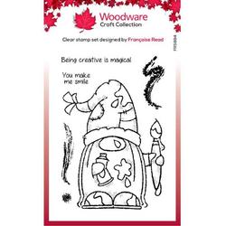 Woodware - Clear Stamp 10x15 cm - Arty Gnome