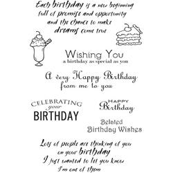 Woodware Clear Magic Stempel Special Birthdays Sentiments