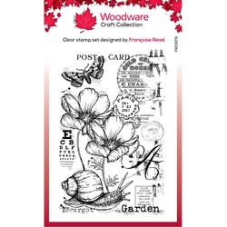Woodware Clear Singles Stamp Garden Snail