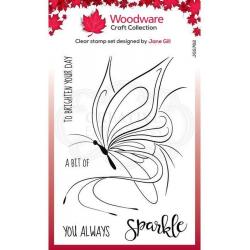 Woodware • Clear stamp singles Butterfly schets (JGS762)