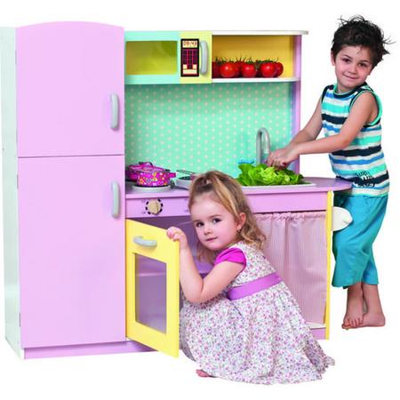 Houten speelgoed keuken Lily roze