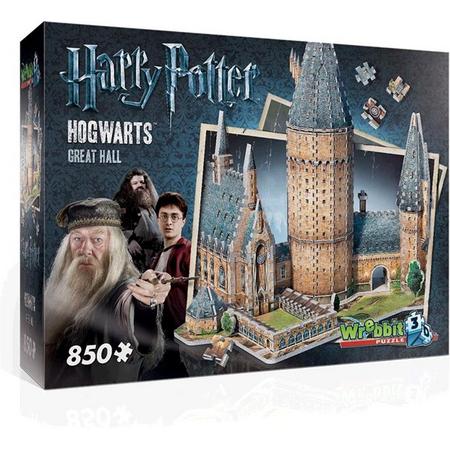 Wrebbit 3D Puzzel - Harry Potter Hogwarts Great Hall - 850 stukjes