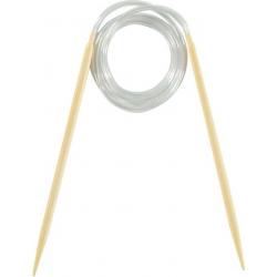 Bamboe rondbreinaald 80 cm - 5 mm - breinaald - rondbreien - circular needles bamboo