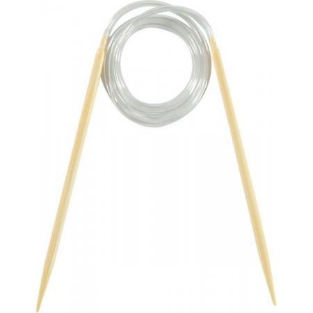 Bamboe rondbreinaald 80 cm - 5 mm - breinaald - rondbreien - circular needles bamboo