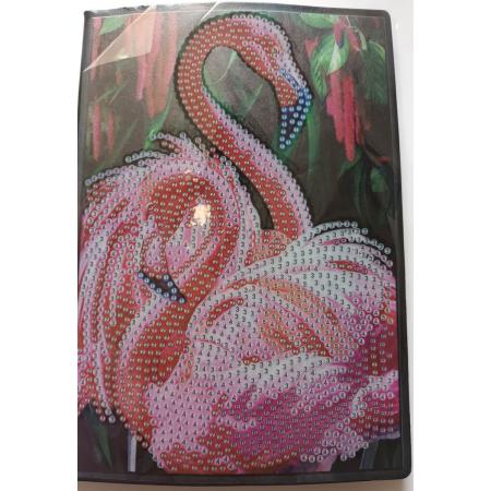 Diamond painting - Notieboekje - Diamond Painting Tekenboekje - Diamond Painting Dagboekje - Flamingo