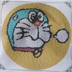 Punch Needle pakket - Borduurring met Borduurnaalden en Borduurgaren -Compleet creatief hobby voorbedrukte borduurpakket - Cartoon Cat helm